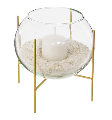 Candle Holder Glass Bowl